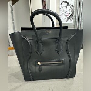 Celine Mini Luggage Tote Black